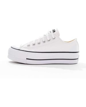 Converse Chuck Taylor All Star Lift Ox Wide Fit Platform Trainers - White