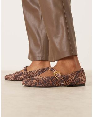 ASOS Leah Mary Jane Ballets - Brown