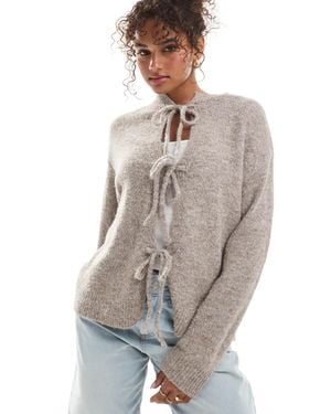 Daisy Street – lockere strickjacke - Grau