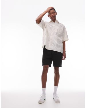 ARKET Short en crépon avec cordon - Blanc
