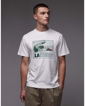 Lacoste Croc Chest Graphic - Grey