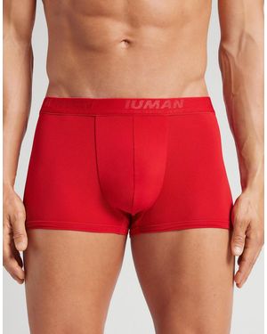 Intimissimi Microfibre Boxers With Logo - Red