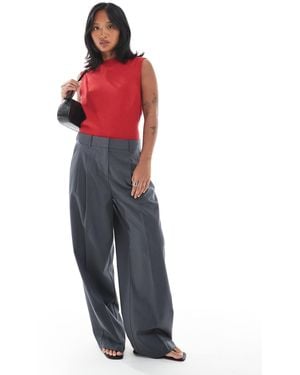 Vero Moda – elegante dad fit hose - Rot
