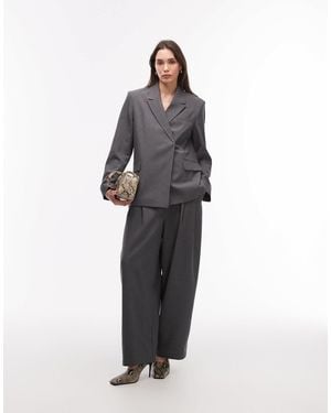 Collusion Side Button Blazer - Grey