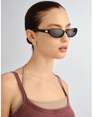 Le Specs Popalicious Slim Sunglasses - Brown