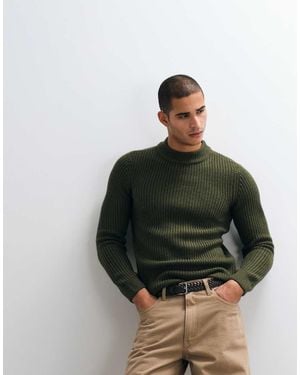 Blend Chunky Knit Jumper - Green