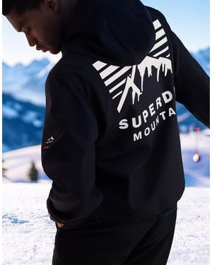 Superdry Freestyle Softshell Ski Hoodie - Blue