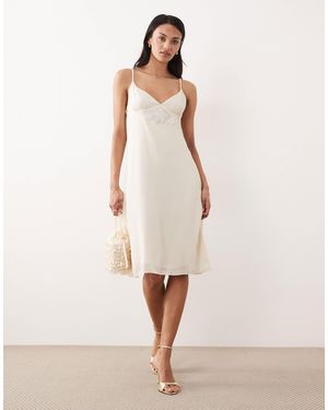 Dippin' Daisy's Dippin Daisys Bridal Slip Mini Dress - Natural
