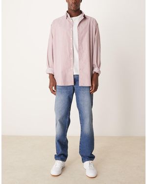 ASOS Jeans Dritti Lavaggio Grunge - Blu