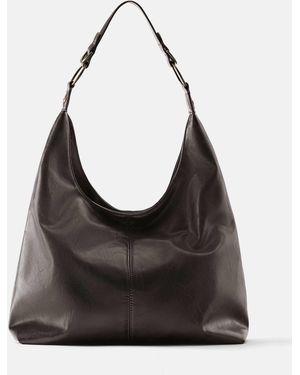 Pull&Bear Sac cabas effet usé - Noir