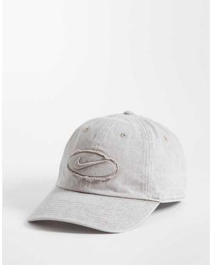 Nike Club Denim Patch Cap - White