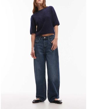 Mango Jeans A Palloncino Scuro - Blu
