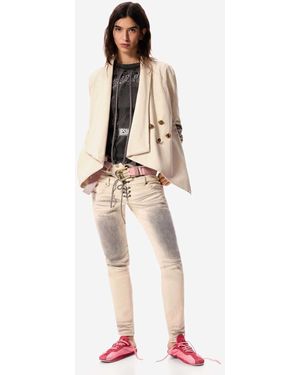 Desigual – masha popova – asymmetrische jacke - Natur