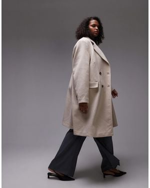 Mango Curve - manteau en laine à double boutonnage - clair - Gris