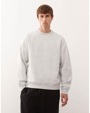 Weekday Classic Fit Sweatshirt - White