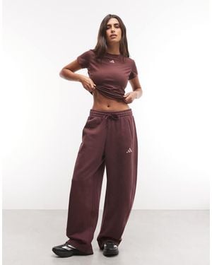adidas Originals Adidas Training Three Stripes Studios Track Trousers - Purple