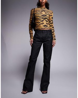 ASOS Bootcut Jeans Met Coating - Blauw