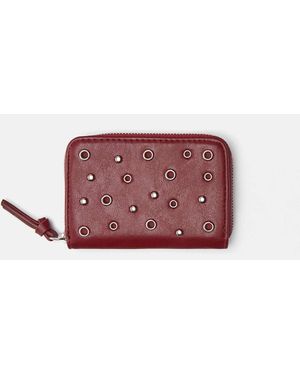 Pull&Bear – geldbörse mit nietenbesatz - Lila