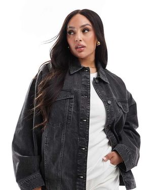 ASOS Asos Design Curve Oversize 90's Denim Jacket - Black