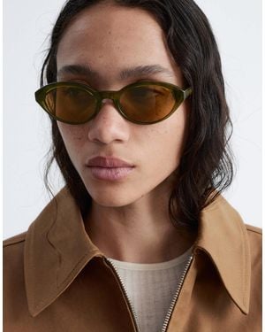 & Other Stories – schmale, ovale sonnenbrille - Braun