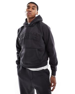 Hollister – kastiger kapuzenpullover - Blau