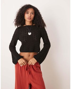 ASOS Knitted Flared Sleeve Top