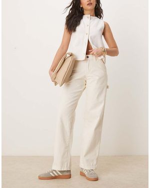 Dickies Vaqueros De Corte Suelto Estilo Carpintero Stevensville De -Blanco - Neutro