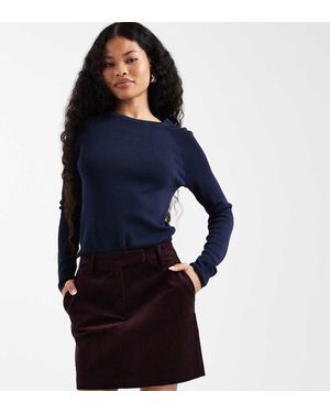 New Look Corduroy Pelmet Mini Skirt - Blue
