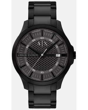 ARMANI EXCHANGE Quartz/3Hd Hampton, Stainless Steel - Black