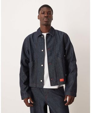 ASOS Co-ord Harrington Denim Jacket - Blue