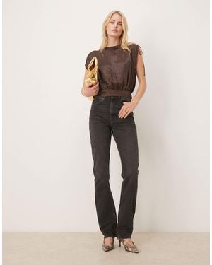 ASOS Asos Design Tall 90s Straight Jeans - Natural