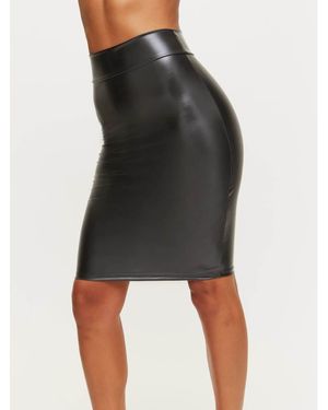 Ann Summers Zuri Wet Look Skirt - Black