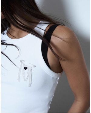 Stradivarius – strassbesetzte brosche - Blau