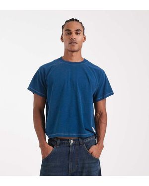 Collusion Camiseta Con Mangas Raglán Premium De Circular Design Collection - Azul