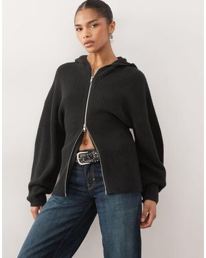 Monki Gilet à double curseur - Noir