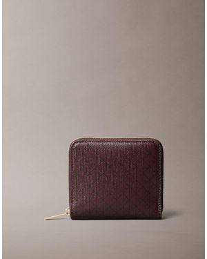 Calvin Klein Square Zip Purse - Brown
