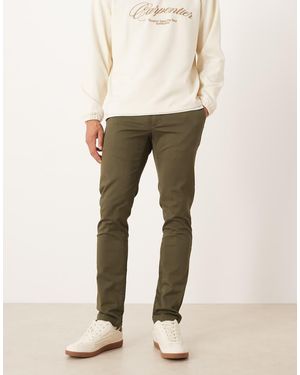 Mango Barna Cotton Mix Slim Trousers - Natural