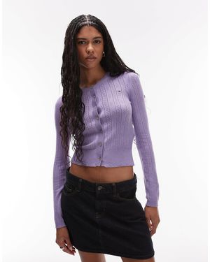 Tommy Hilfiger Gilet ras - Violet
