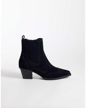 ASOS Botas Chelsea Western Con Tacón Cubano En - Azul