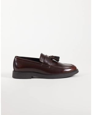 ASOS Penny Loafer With Tassel - Brown