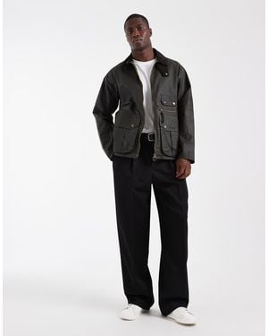 Barbour Re-Engineered Blackett Spey Wax Funnel Neck Jacket - Grey