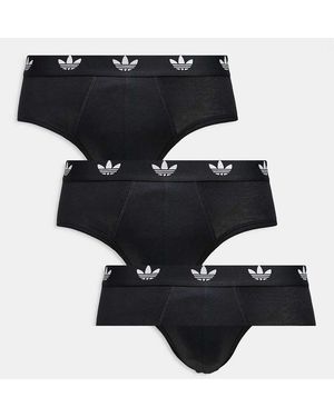 adidas Originals Pack De 3 Calzoncillos Negros De Algodón Comfort Flex De Adidas