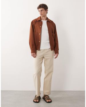 Only & Sons Linen Mix Loose Fit Pants - White