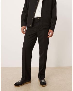 ASOS Tailored Co-ord Straight Pants - Black