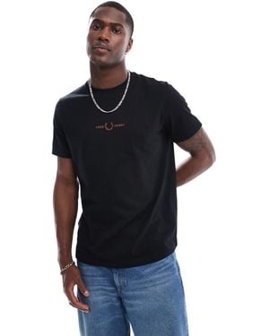 Fred Perry Embroidered T-Shirt - Blue