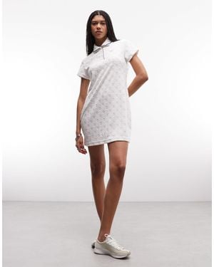 Nike – chill – frottee-kleid - Weiß