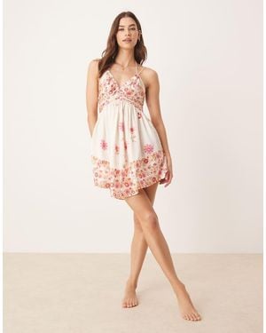 Free People Oasis Mini Slip Dress - Pink
