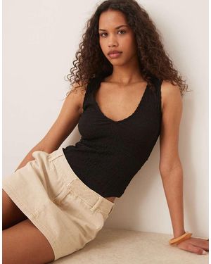 Glamorous V Neck Bodysuit - Black