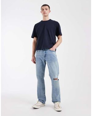 Gap Relaxed Straight Leg Jeans - Blue
