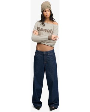 Bench x Superdry & Co Bardot Oversized Sweatshirt - Blue